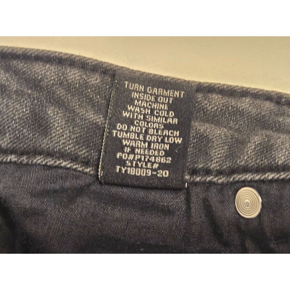 Almost Famous Premium Low Rise Skinny Ankle Jeans | Faded Black | Women's Size 3 - Picture 6 of 9